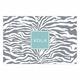 boatman geller zebra gray placemat