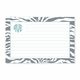 boatman geller zebra gray recipe card