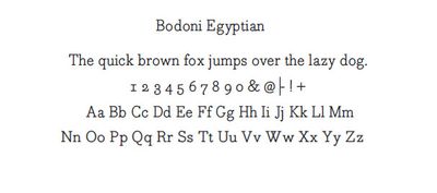 bodoni