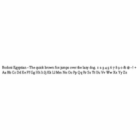 bodoni egyptian