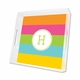 bold stripe lucite tray - square