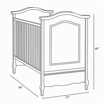 bonne nuit cherubini crib by art for kids
