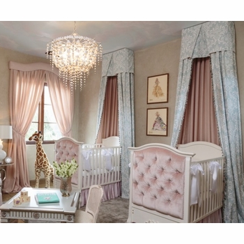bordeaux paneled crib - majestic lilac mist