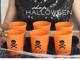 bottoms up witches party cups - D40