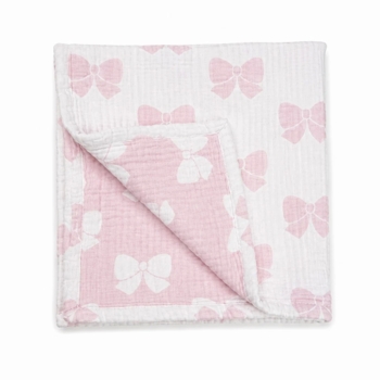 bow baby blanket
