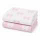 bow baby blanket