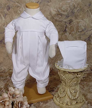 Boys Gabardine Christening Coverall