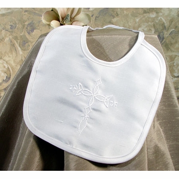 boys silk christening romper with sailor collar