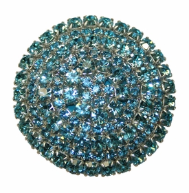 Brilliant Aqua Crystal Drawer Knob