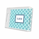 bristol tile teal lucite tray - small
