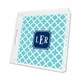bristol tile teal lucite tray - square