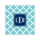 bristol tile teal square paper coaster<br>set of 50