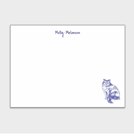 British Longhair Cat Personalized Kids Stationery