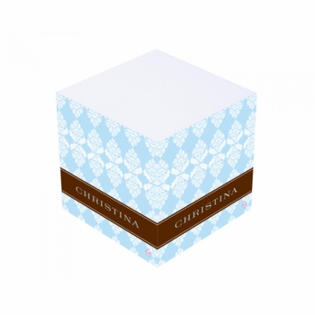 brocade sticky note cube