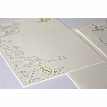 brooks animals kid's stationery
