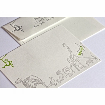 brooks animals kid's stationery
