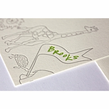 brooks animals kid's stationery