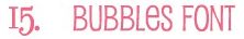 bubbles font