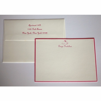 bunny baby stationery