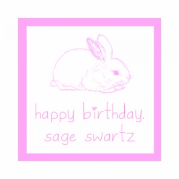 bunny birthday gifts sticker