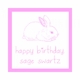 bunny birthday gifts sticker