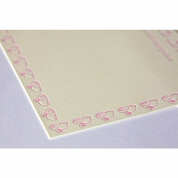 bunny the rabbits border kid's stationery