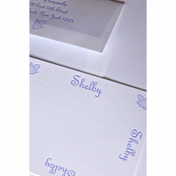 butterfly  baby stationery