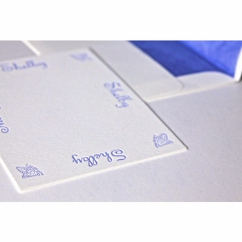 butterfly  baby stationery