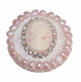 Cameo and Lace Drawer Knob