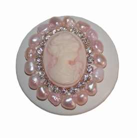 Cameo Brooch Drawer Knob
