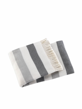 Candy Stripe Fringed Throw Blanket (Several Colors Available)