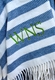 Candy Stripe Fringed Throw Blanket (Several Colors Available)
