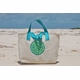 Canvas Cole Beach Bag with Applique