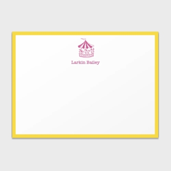 Carousel Personalized Kids Stationery