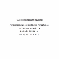 carrosserie regular all caps