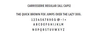 carrosserie regular all caps