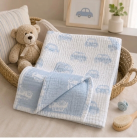 cars and trucks baby blanket