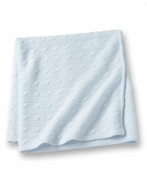 Cashmere Baby Blanket - Blue