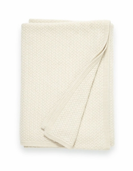 cashmere baby cable throw blanket