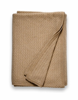 cashmere baby cable throw blanket