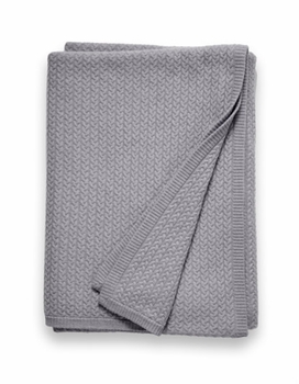 cashmere baby cable throw blanket