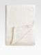 cashmere baby cable throw blanket