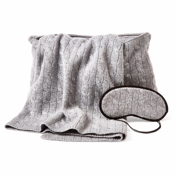 Cashmere Travel Blanket Set