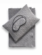 Cashmere Travel Set - Blanket, Pillow, Eye Mask