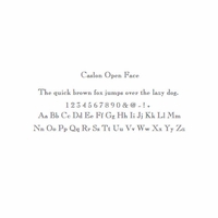 caslon open face