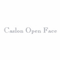 caslon open face