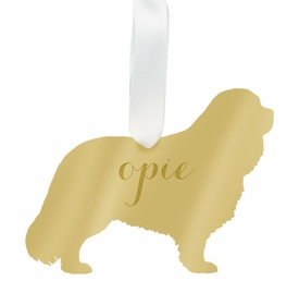 Cavalier King Charles Spaniel Christmas Ornament - Gold