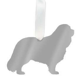 Cavalier King Charles Spaniel Ornament - Silver