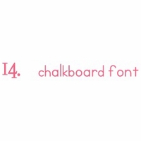 chalkboard font