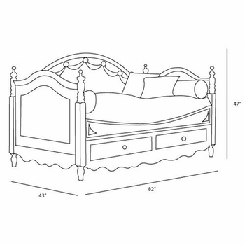 charlotte day bed (custom finishes available)